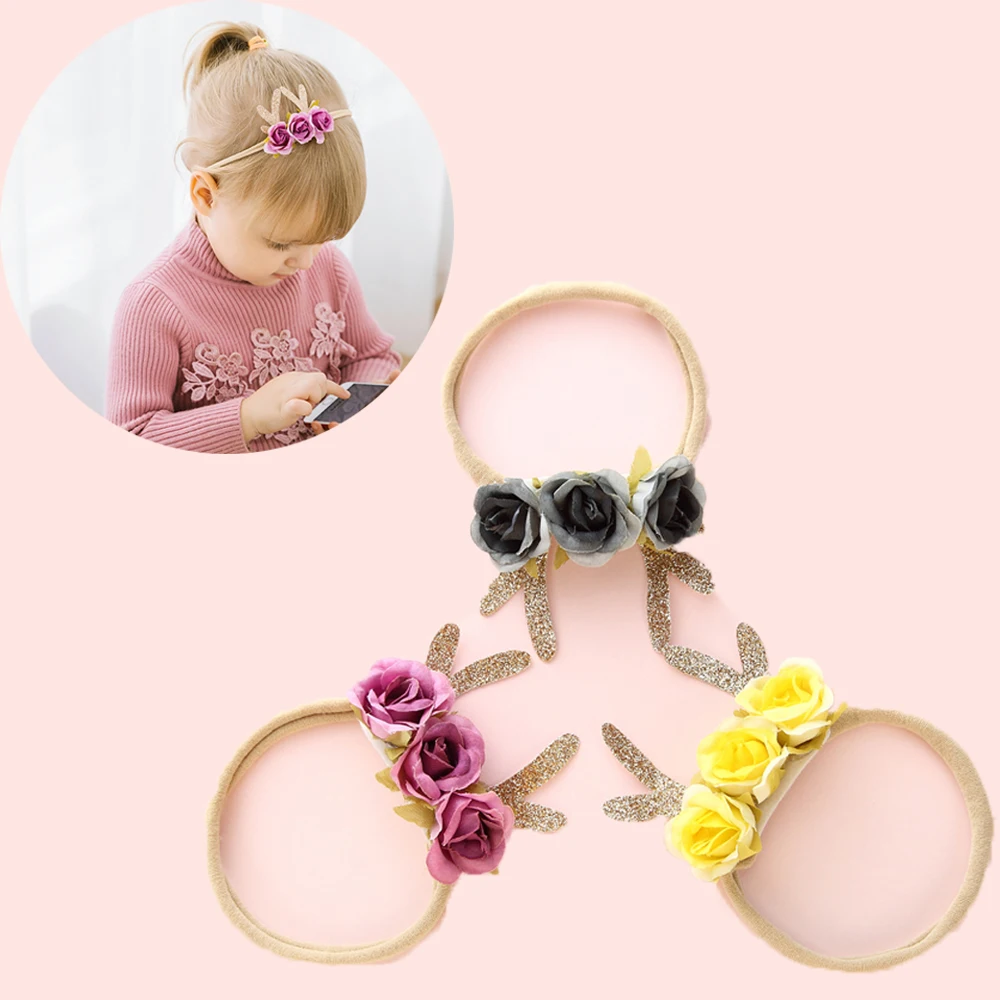 

1 шт. Детская повязка на голову олень уши рога оленя для волос обруч Девушки аксессуары для волос эластичная чалма детские ленты для волос Пр...