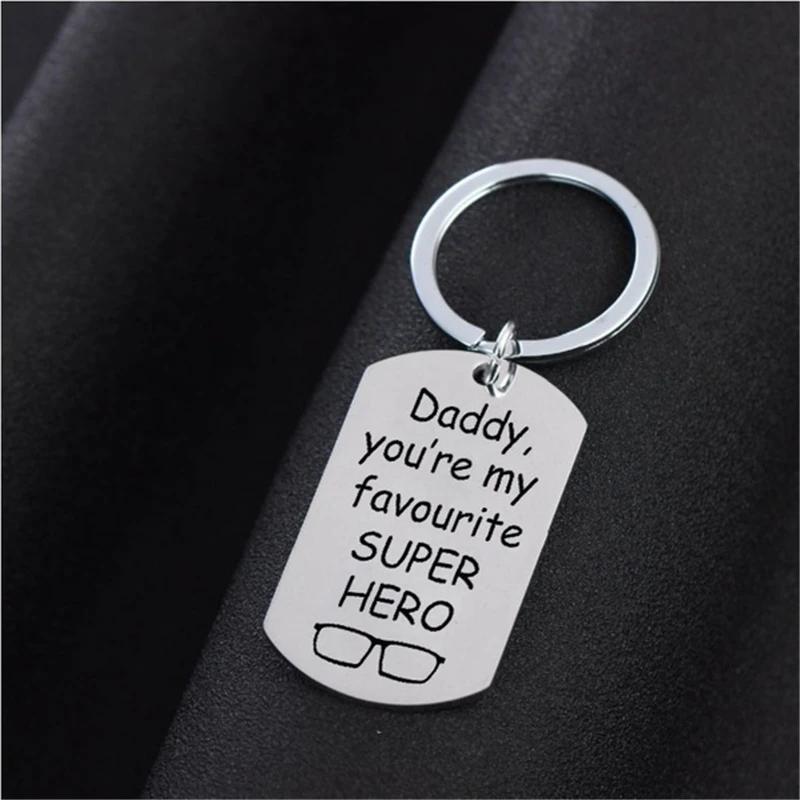 Надпись папа ты мой любимый супер герой военное ожерелье с кулоном из