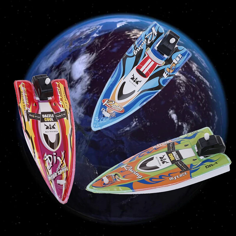 

3Pcs Inflatable Water Bathroom Boat Baby Toy Clockwork Wind Up Inflatable Boat Ship Play