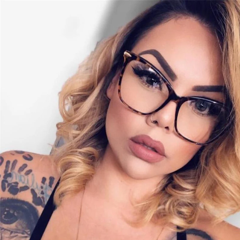 Оправа для очков кошачий глаз женщин и мужчин пикантные большие брендовые