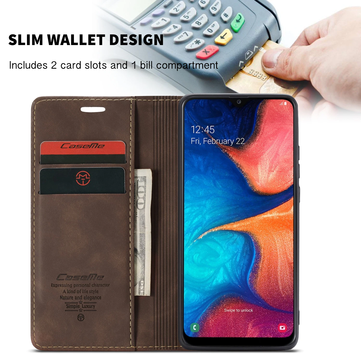Кожаный чехол MEGSHI с логотипом для Xiaomi7 Redmi Note 8 Pro, магнитный откидной Чехол-кошелек, чехол для телефона, складной чехол-кобура с отделением для карт