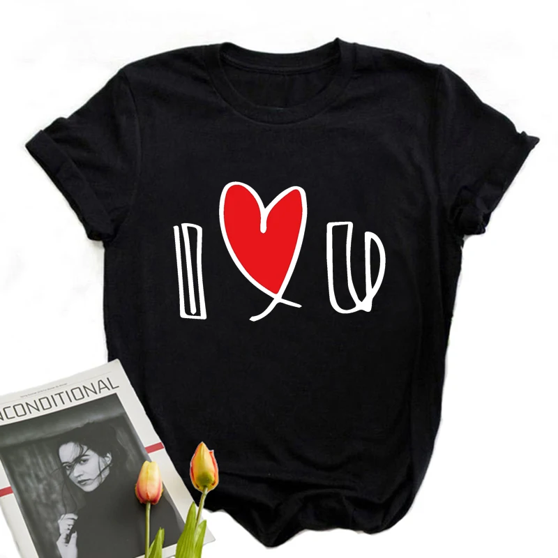 

Graphic Harajuku Design T-Shirt For Women LOVE Simple Printed Summer Plus Size T-Shirts Basic Style T-Shirts For Women Summer