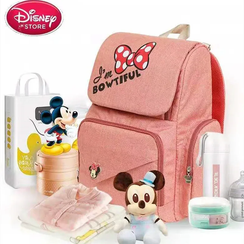 Дисней Микки Минни мультфильм сумка USB Отопление детские подгузники для