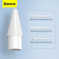 baseus 2pcs stylus pencil tips for apple pencil 2 1 2nd 1st gen spare tip nib replacement touch pen tips for ipad accessories