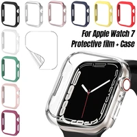 case for apple watch series 7 41mm 45mm screen protector 3 2 1 42mm 38mm 40mm 44mm protective cover frame for iwatch 6 5 4 case