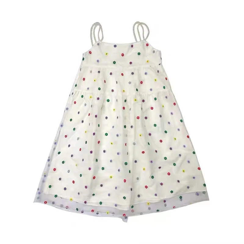 

Floral Printed Sleeveless Spaghetti Strap Dress Summer White A Line Short Dresses Ladies Ruched Tie Up Casual Dress M36