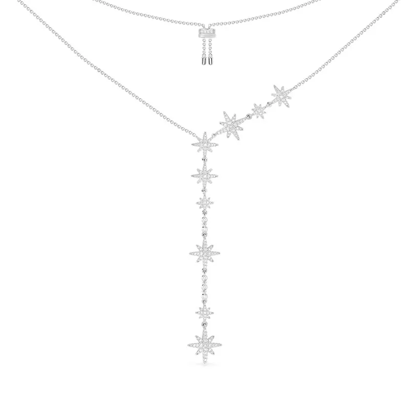 Женское колье из серебра 2020 пробы с метеоритами|Ожерелья| |