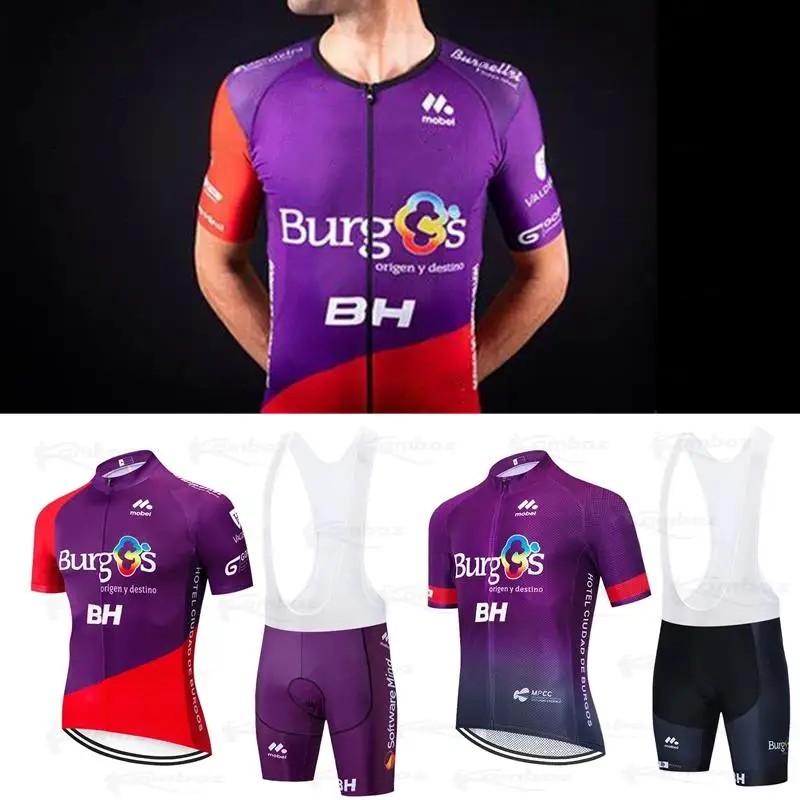 

Team Mens Cycling Jersey Set MTB Short Sleeve Suit Mountain Bike Shorts Summer Quick Dry Bicycle Wear Maillot Pants Clothing