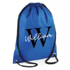 Индивидуальная сумка на шнурке с именем инициала, нейлоновая сумка для мальчиков и девочек, школьная сумка для плавания, спортивная сумка, сумка для обеда Gymsac, Детская сумка