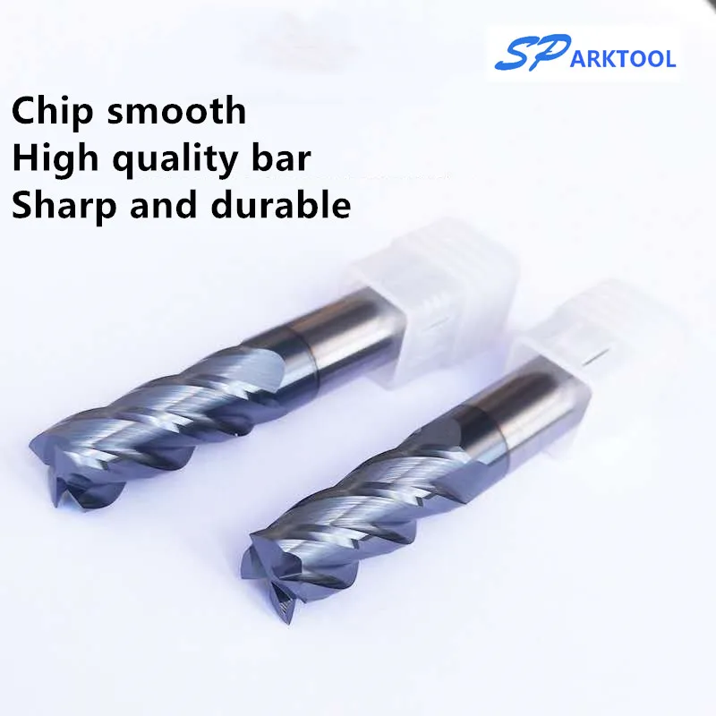 Твердосплавная Концевая фреза HRC58 инструмент для резки вольфрамовой стали с