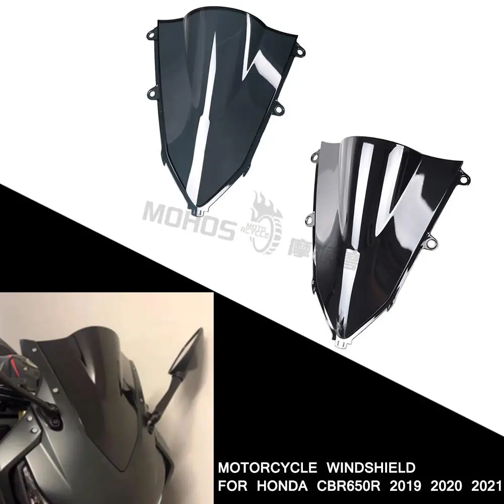 

CBR650R Motorcycle Accessories Front Windshield CNC Front Windscrean For HONDA CBR 650R 2019 2020 2021 CBR650 R 19-21 PC plastic