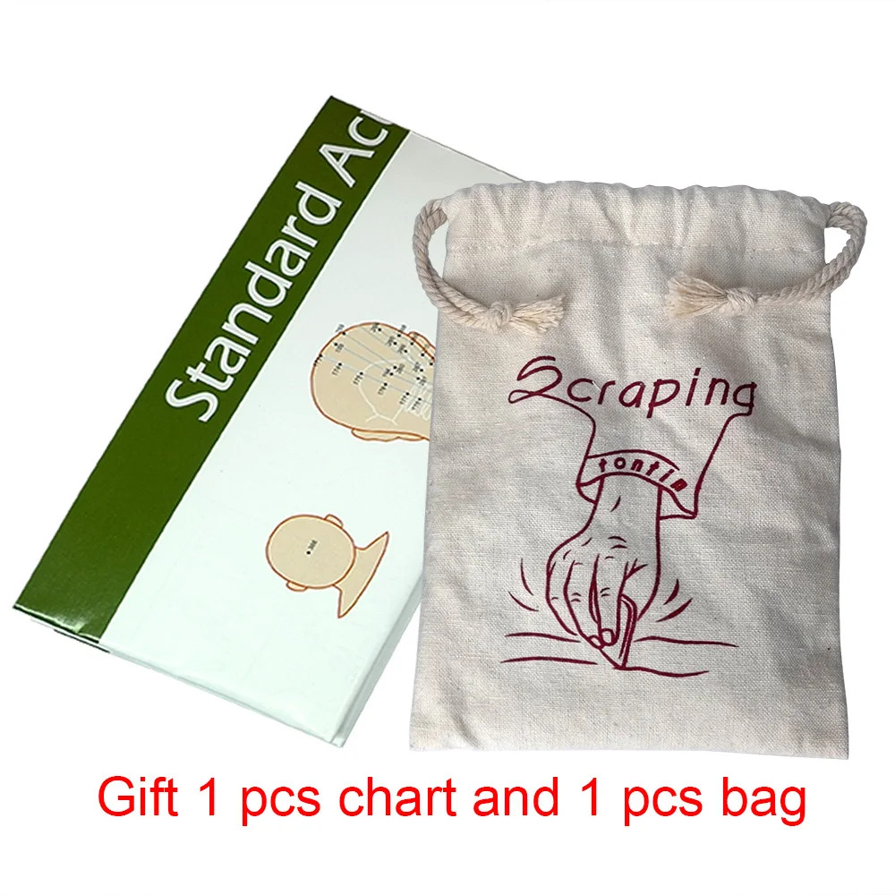 4 шт./компл. душистого дерева Красота массаж лица расслабиться скребком гуаша