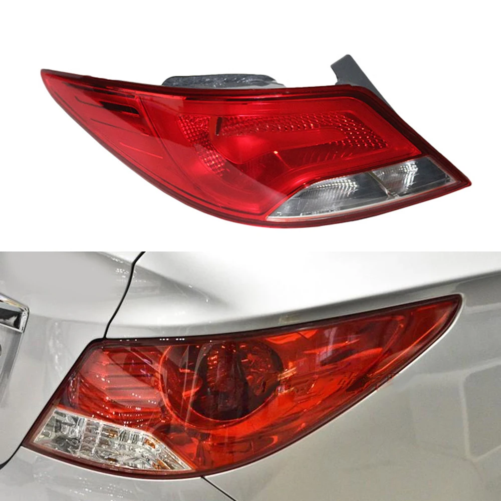 Задний фонарь для Hyundai Verna /Solaris 2010 ~ 2013 автомобильный светильник в сборе задние