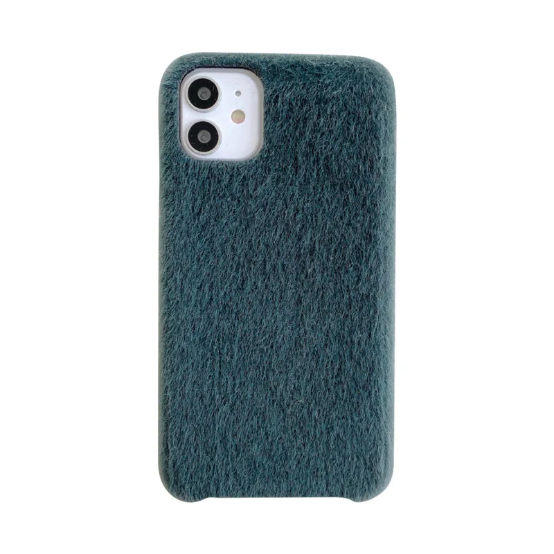 

Suitable for Apple Xsmax/XR Phone Case Iphone11/12pro Color 7/8P Horse Hair Microfiber Plush Shell Female imanes iphone 11 plus