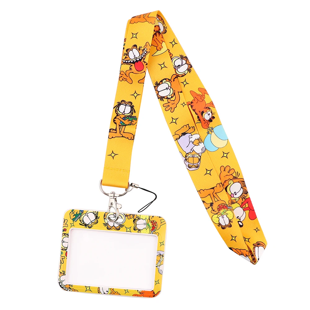 

JF650 Cartoon Cat Keychain Neck straps Lanyards for keys ID Card Passport Gym Cellphone USB Badge Holder DIY Hanging Rope