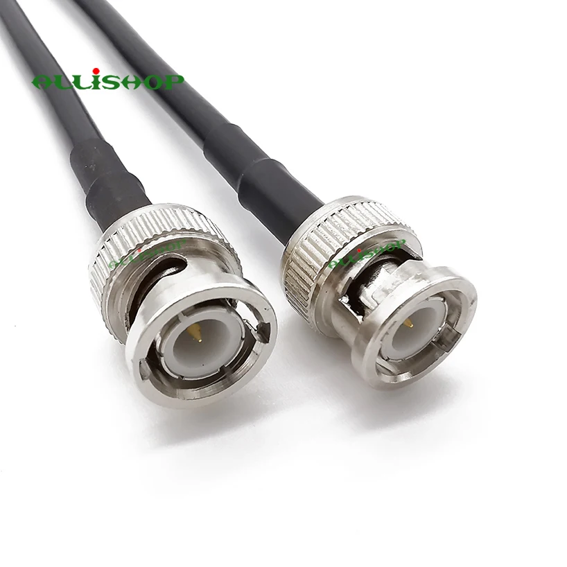 50 см Радиочастотный кабель в сборе, кабель с разъемом BNC папа-BNC папа RG58 для внешнего кабеля BNC для монитора камеры