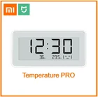 Электронные цифровые часы Xiaomi Bluetooth с измерением температуры и влажности, электронные часы, электронный термометр, измеритель влажности, работа Mi Home
