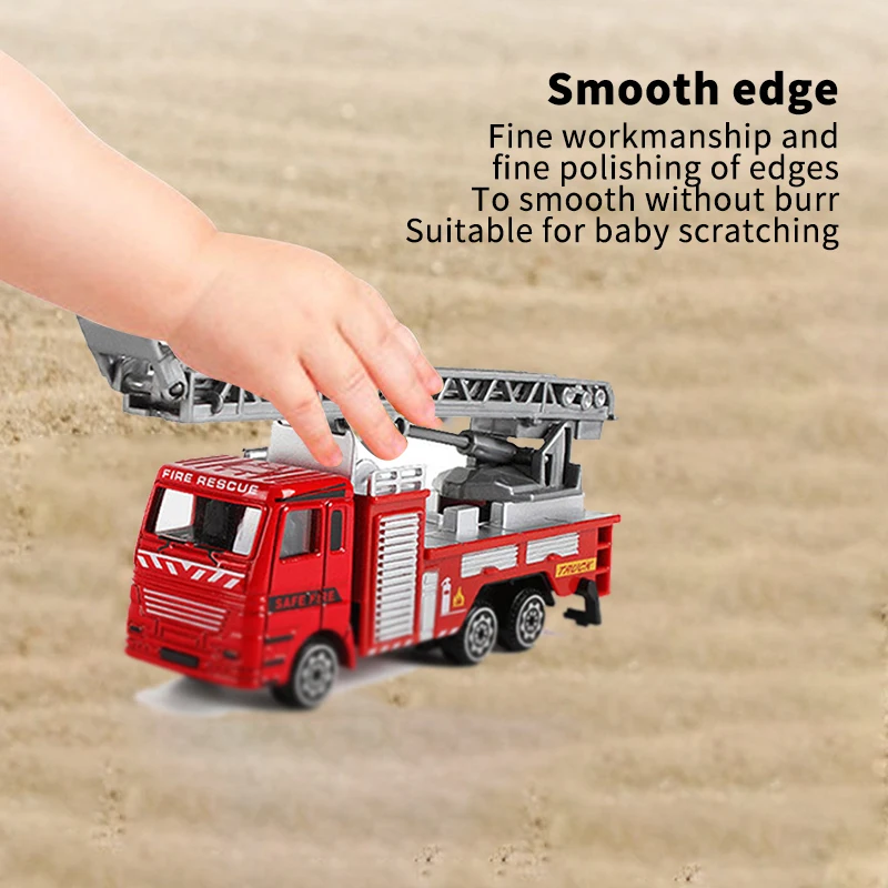 

Alloy Car Model Fire Truck Mixer Truck Excavator Engineering Toy Mining Car Truck Children Toys