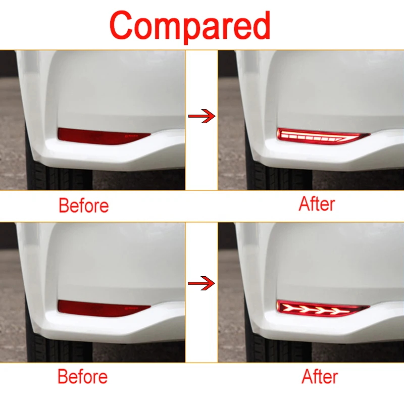 PMFC 1 пара автомобиля светодиодный задний противотуманный фонарь заднего бампера