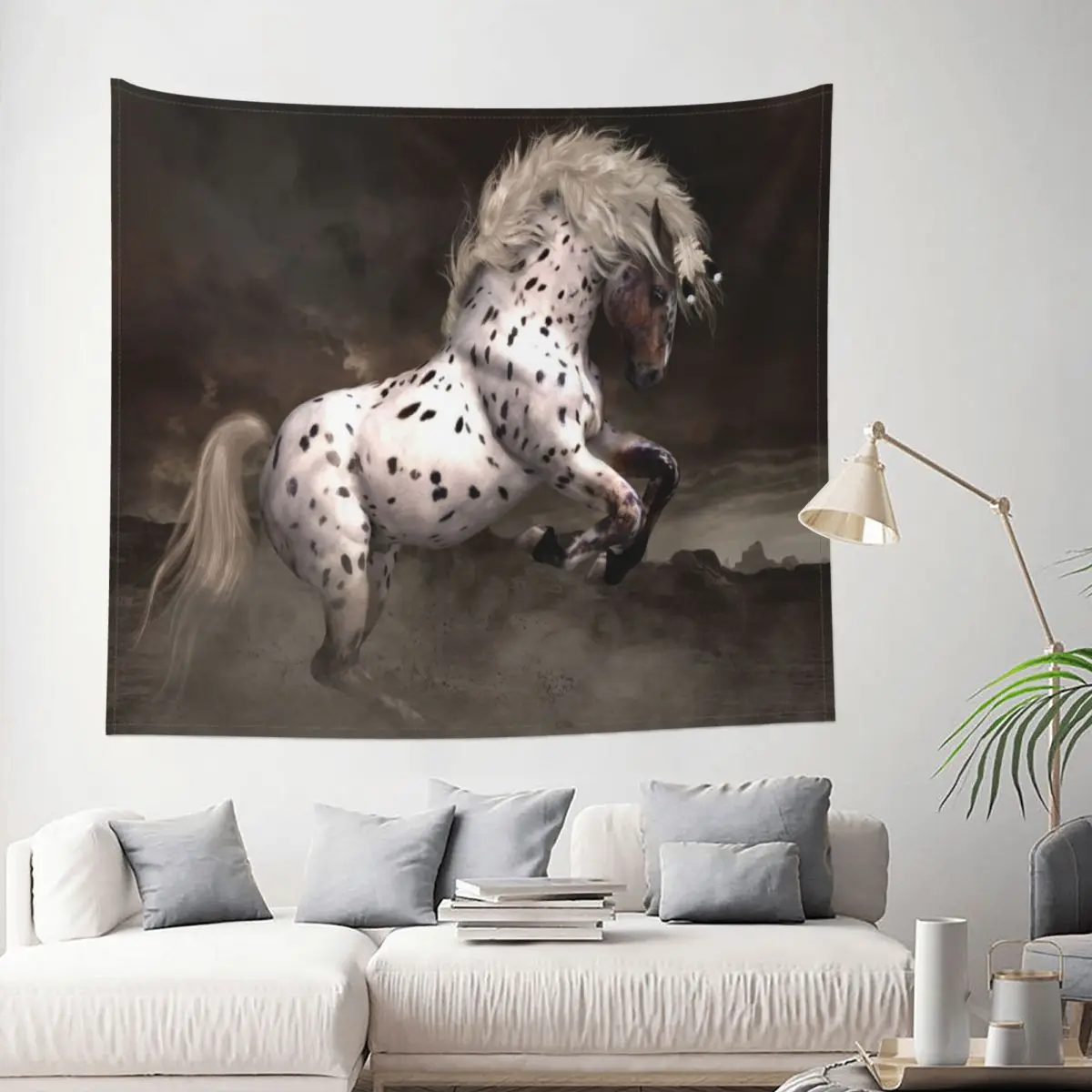 

Leopard Appaloosa - Shiloh Tapestry Equine Hill Animal Horse Decoration Wall Room Home Decor Hanging Bedroom Kawaii Pattern