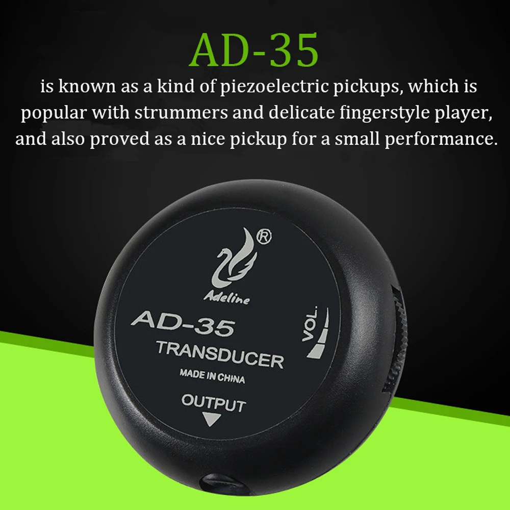 AD 35 мини звуковой пикап пьезоусилитель преобразователь палочка для акустической