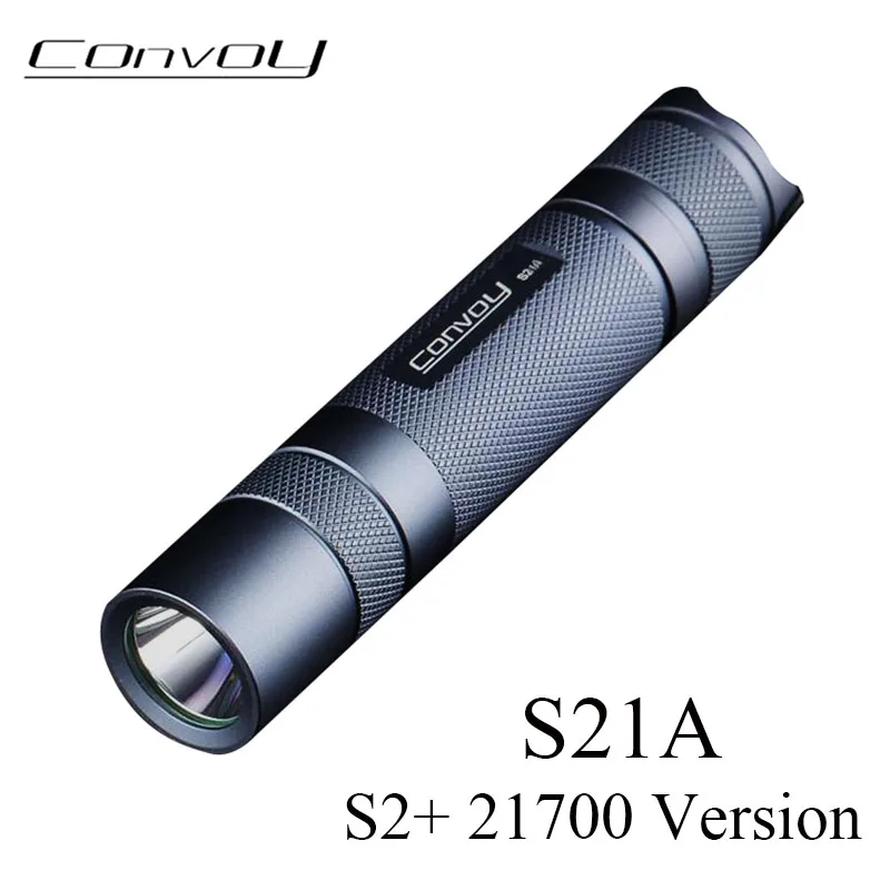 

Convoy S21A Flashlight Torch with SST40 Led Inside S2 Plus 21700 Version High Powerful Potable Lighting Tactical Camping Lamp