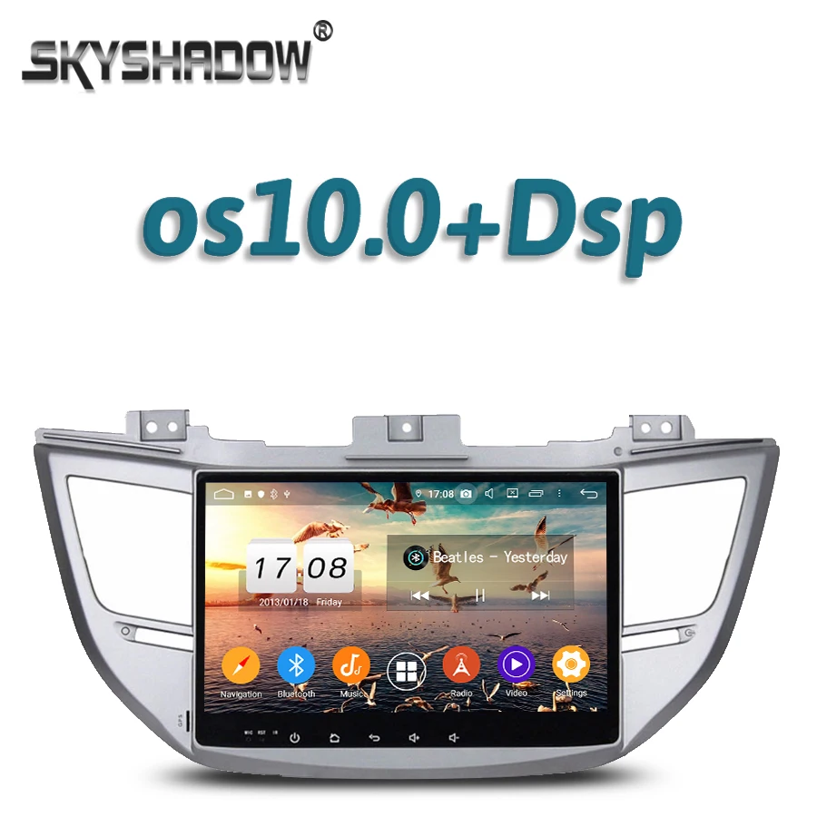 Автомобильный DVD-плеер DSP 10 1 &quotAndroid 4 Гб ОЗУ 8 ядер 32 GPS Google радио wifi Bluetooth 5 0 для Hyundai