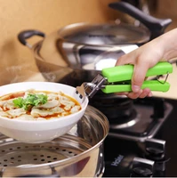 mini catch disk burn clip non slip stainless steel lifting bowl clip household small tool take clip catch disk device casserole