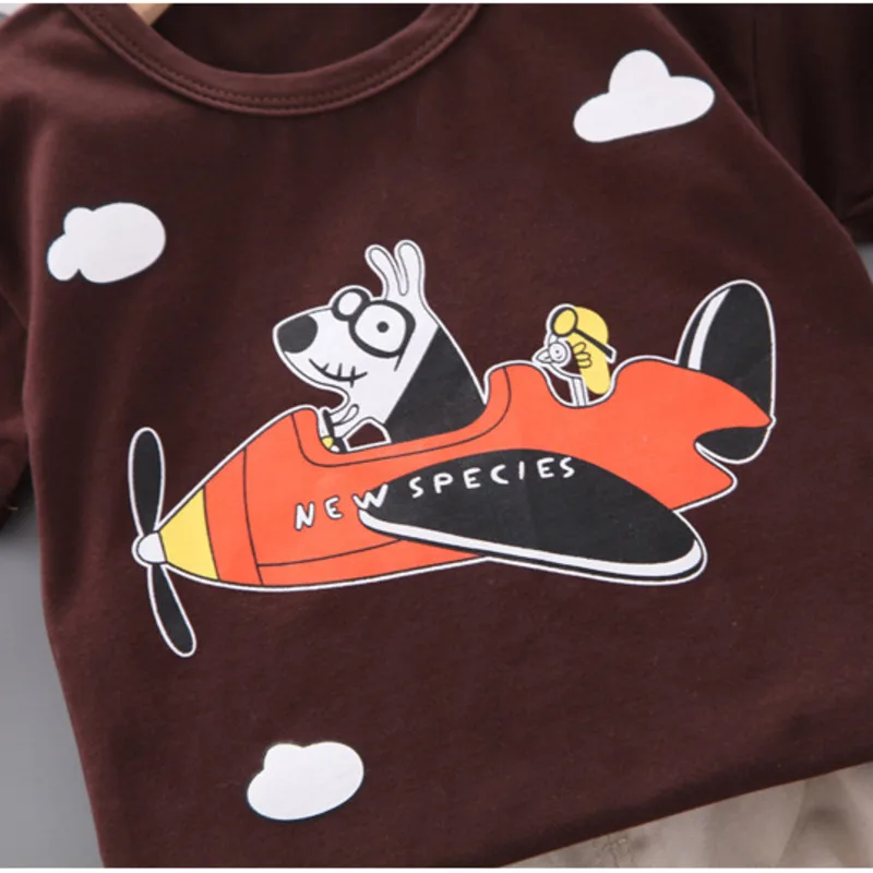 

New Summer Baby Boys Girls Clothes Suit Children Cartoon Cotton T-Shirt Shorts 2Pcs/Sets Toddler Casual Clothing Kids Tracksuits