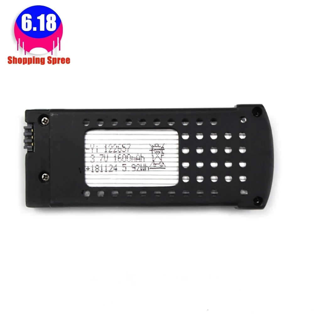 

SG106 Аккумулятор для беспилотника дрона с дистанционным управлением запасной аккумулятор дополнительный аккумулятор 3,7 V 1600mAh литий-полимер...