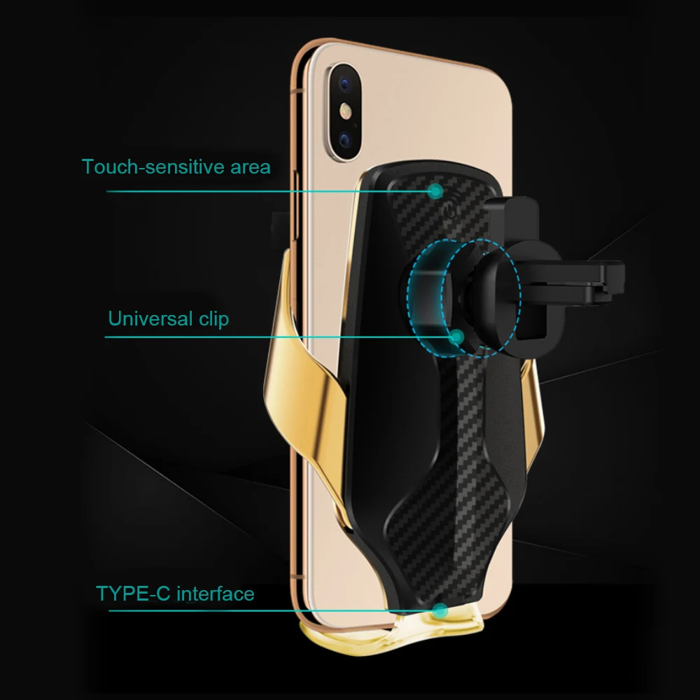 Автомобильный держатель для смартфона FLOVEME R3 подставка с датчиком и беспроводным