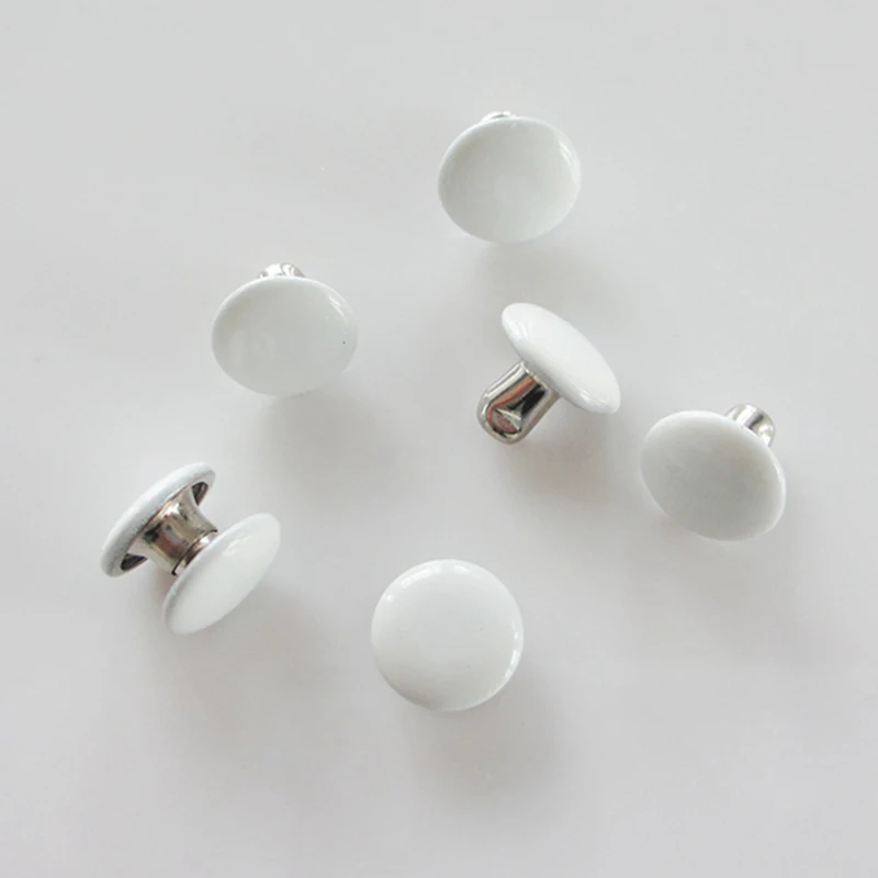 Черно-белая круглая двухсторонняя Кепка с заклепками шпилька для сумки шляпы