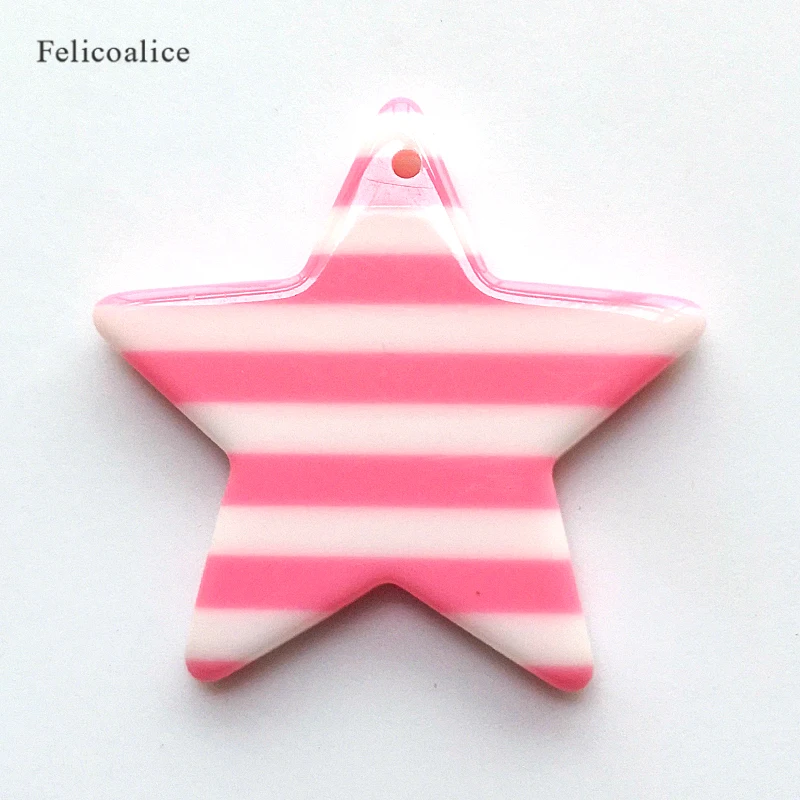 Популярные Подвески в виде полосок и звезд из смолы с плоским основанием