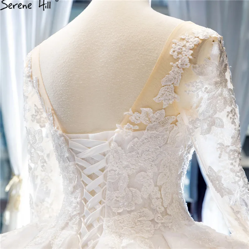 Роскошные одежда с длинным рукавом Русалка Винтаж свадебное платье 2019 г. Модные