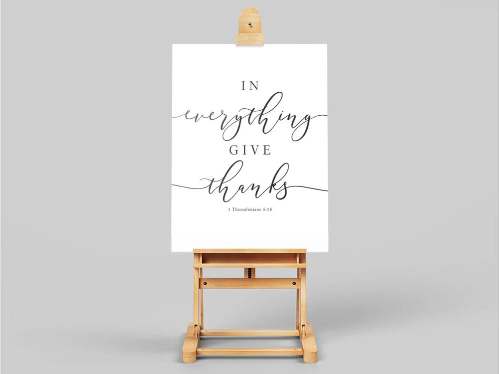 Тексты Библии с печатью настенное искусство 1 из салонианов 5:18 версия нового