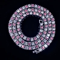 tennis chain necklace for women iced out chain hip hop style jewelry crystal necklace improve temperament womens neck 2021