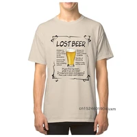 Lost Beer T-shirt Men Tees On Light Faddish Oktoberfest TShirt Cotton Short Sleeve Tops For Male Letter Tee Shirt Summer/Autumn