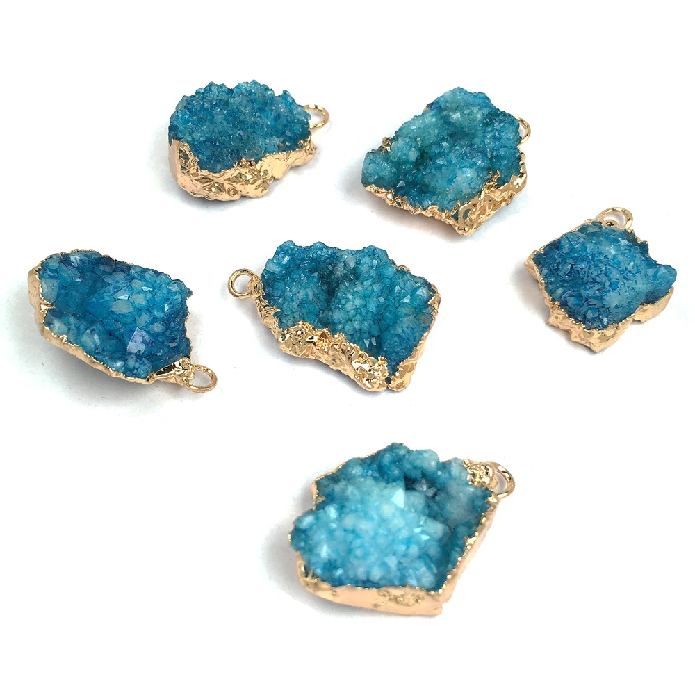 Хорошее качество 1 шт. натуральный каменные подвески талисманы с украшением в