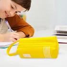 Портативный тканевый чехол для карандашей из ткани Оксфорд, школьная сумка для хранения, женская сумка, школьные и офисные принадлежности для студентов