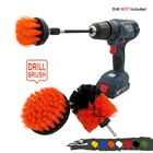 3 шт., насадка для сверлильной щетки + 1 шт. 6-дюймовая стальная быстросменная удлиненная насадка для чистки кожи и обивки дивана, деревянная мебель