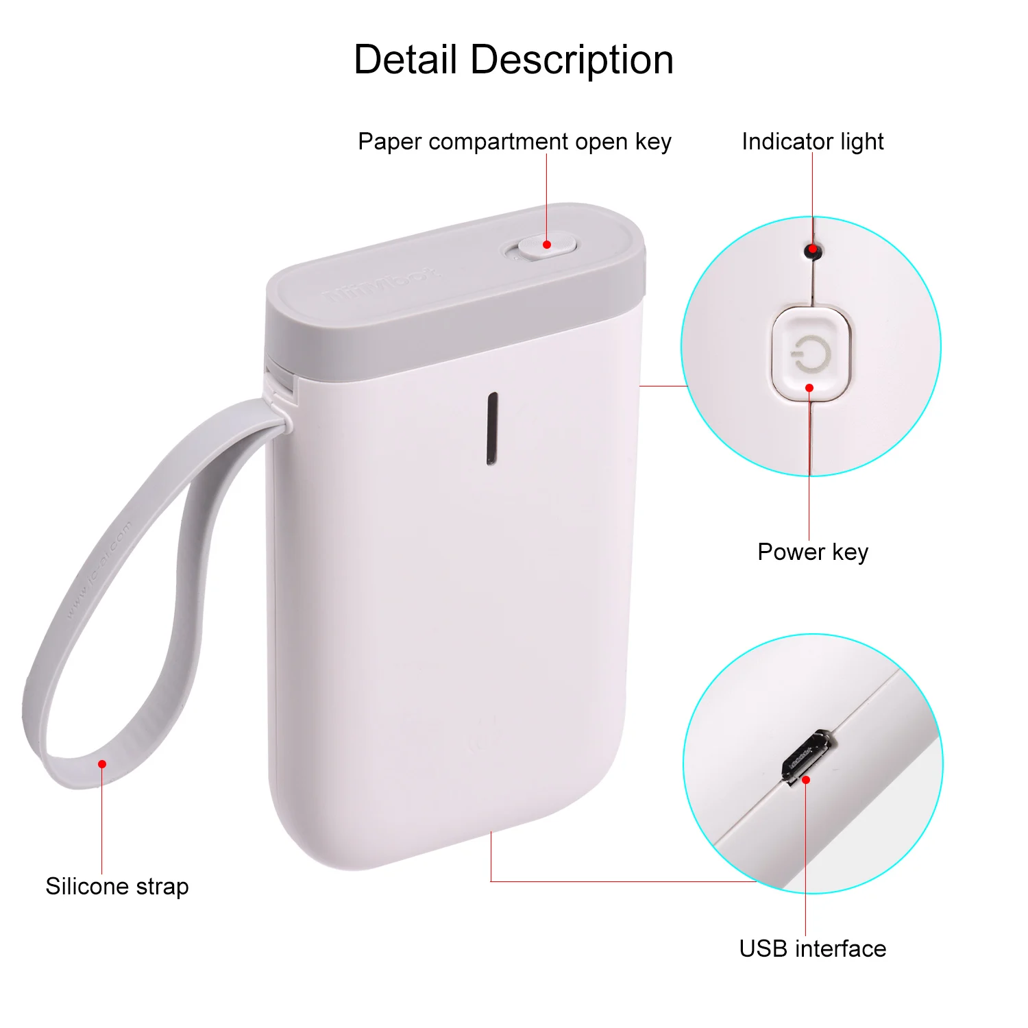 Беспроводной принтер для этикеток Niimbot D11 портативный карманный Bluetooth