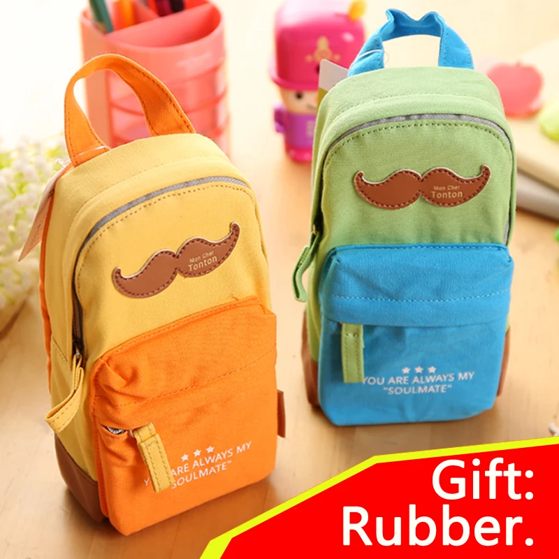 Новый пенал с изображением кактуса двухслойный рисунком бороды Тоторо для школы