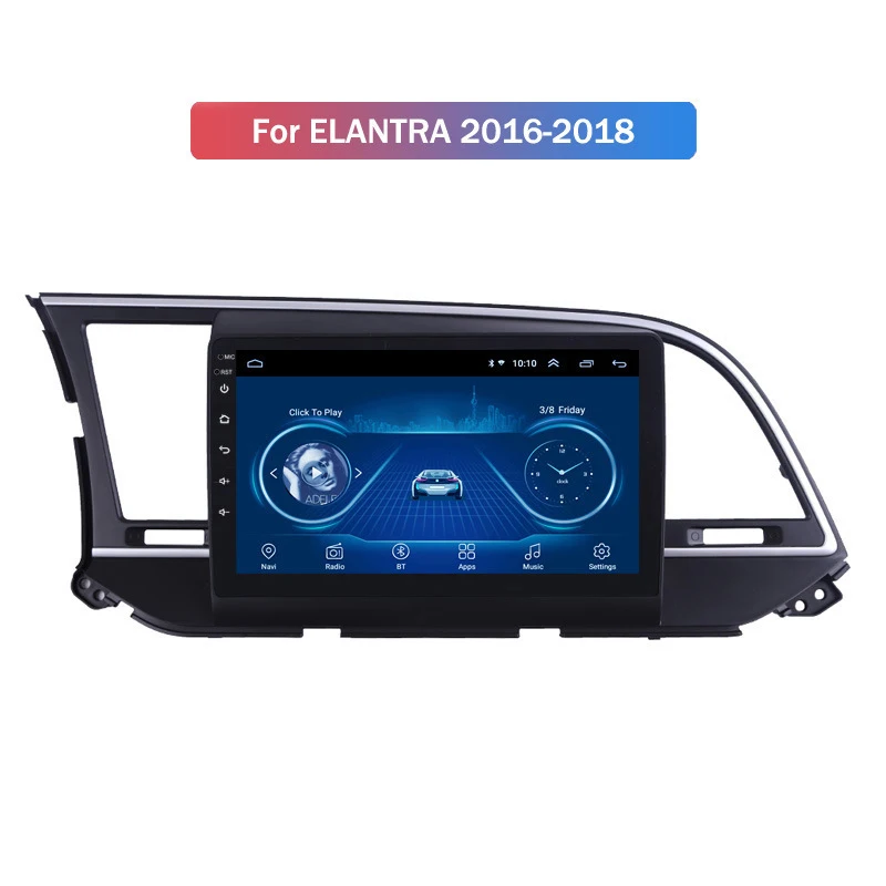 Автомобильный навигатор для Hyundai Elantra 16 18 Android HD автомагнитола 9 0 GPS мультимедийный
