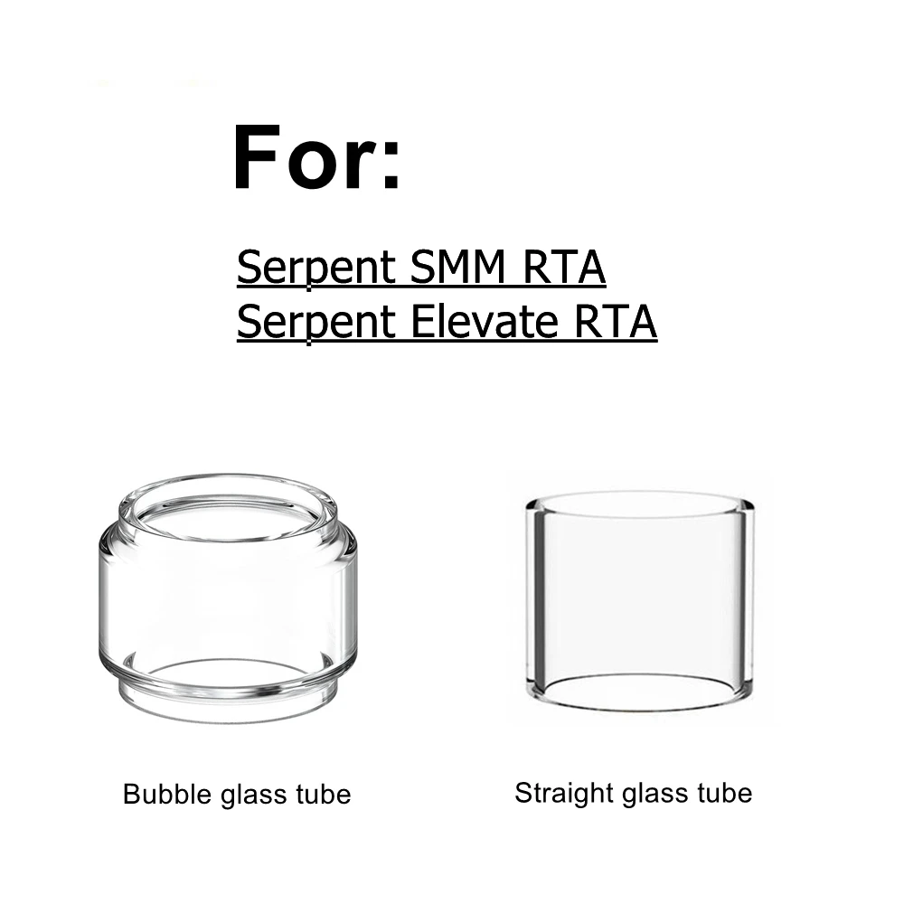 

3PCS/PACK Hongxingjia Replacement Pyrex Glass Tube Tank For Serpent Elevate RTA / Serpent SMM RTA Glass