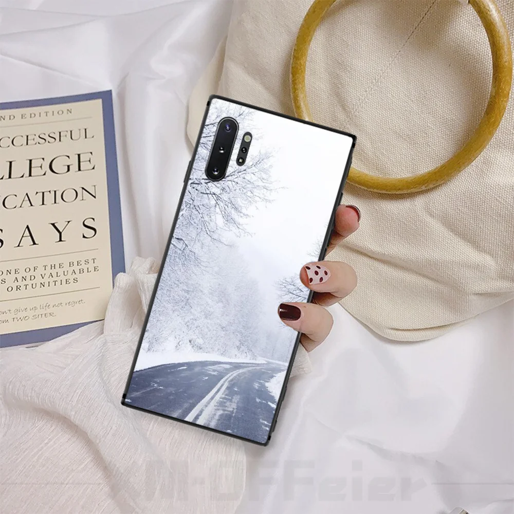Чехлы для Samsung Galaxy A51 A71 A70 A50 A10 чехол с изображением Снежной Горы оболочка Note 20 Ultra 9