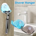 Универсальная присоска для бритвы, 1 шт., прозрачная настенная стойка для уборной, держатель для бритвы, крючок, держатель, полка для хранения в ванной