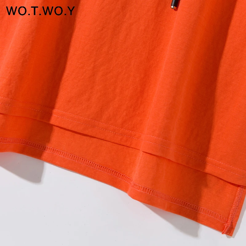 WOTWOY 9 красочных футболок с капюшоном для женщин летние хлопковые базовые повседневные свободные топы с коротким рукавом женские белые толстовки размера плюс