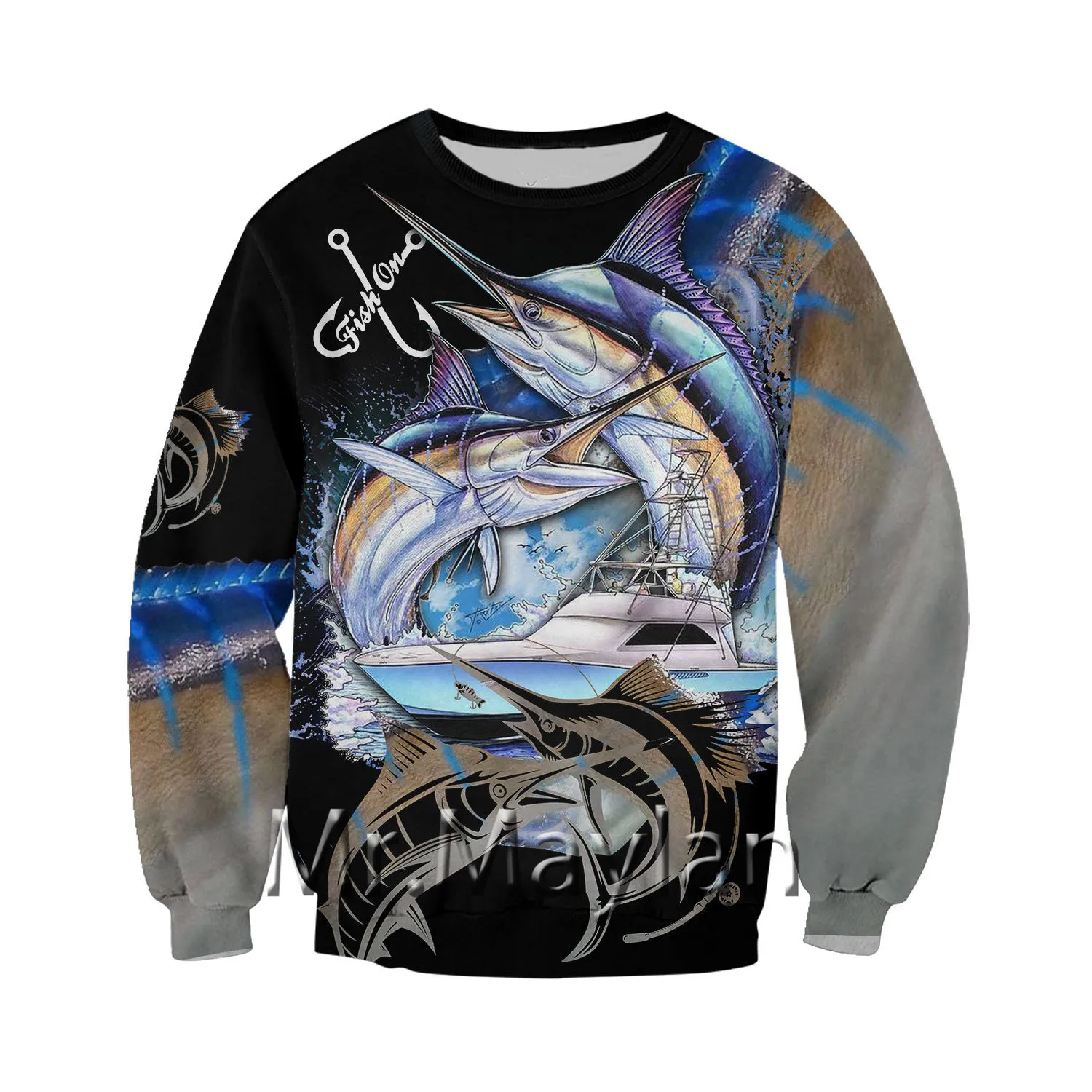 

Beautiful Swordfish Hunting 3D Jacket Men/Women Casual Streetwear Sweatshirts Unisex Autumn Coat Boys Clothes Harajuku Tops 5XL