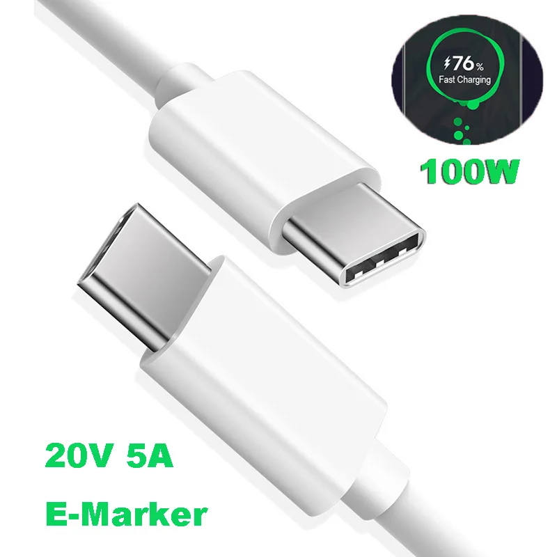 100 Вт 5А PD USB C к Type кабель для Macbook Dell XPS Xiaomi Huawei Быстрая зарядка 4 0 зарядный E