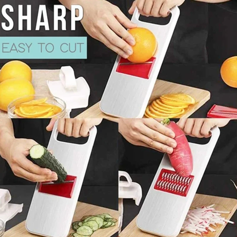 

4-In-1 Stainless Steel Vegetable Slicer Kitchen Tools Multi-function Vegetable Cutter Shredder B99